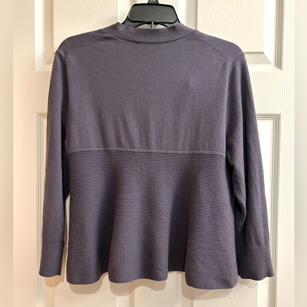 🌹Ann Taylor Loft blue cardigan L - Picture 3 of 4